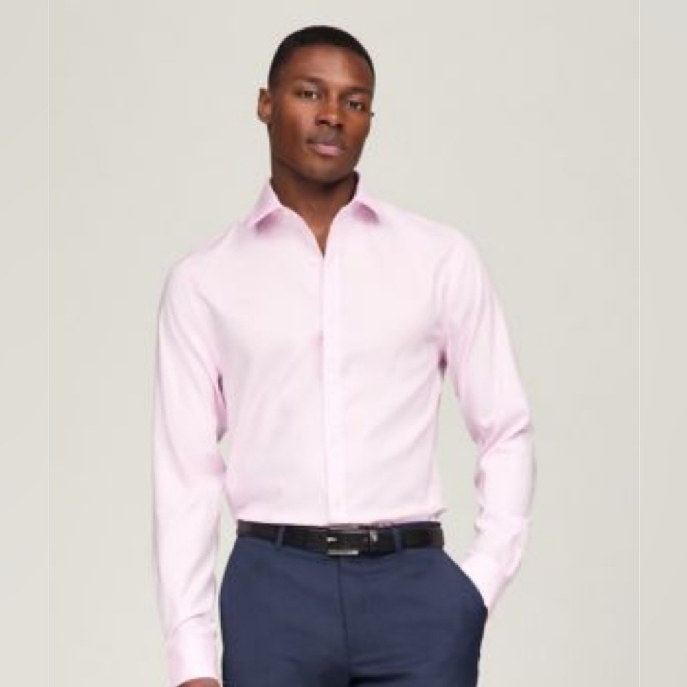 NEW Tommy Hilfiger Pink Button Down Dress Shirt